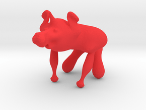 Cowgilla in Red Processed Versatile Plastic