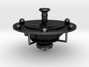 Spin 360 Compass in Polished and Bronzed Black Steel