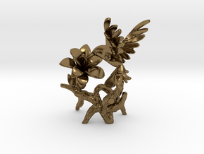 Hummingbird in Polished Bronze