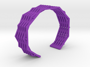 Rainbow Bridge Bangle in Purple Processed Versatile Plastic