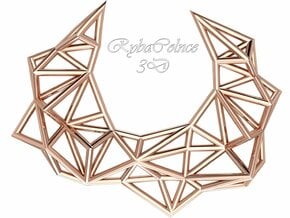 Pendant The Polygon in 14k Rose Gold Plated Brass