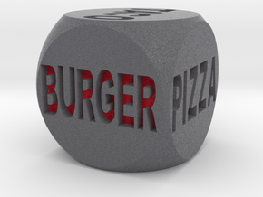 Fast Food Decision Die-Black with red letters in Full Color Sandstone