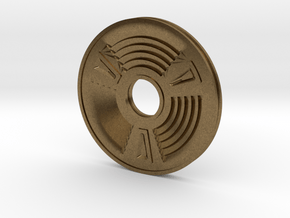 Concentric Coin in Natural Bronze