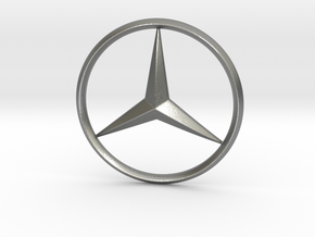 Mercedes logo For Printing in Natural Silver