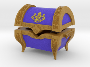 "TP" Treasure Chest (Medium) in Full Color Sandstone