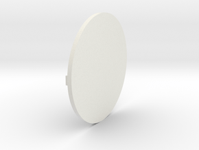 Round Base 01 in White Natural Versatile Plastic