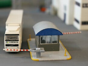 N Scale Guard House 2 in Smooth Fine Detail Plastic