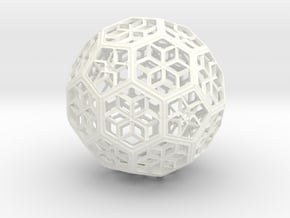 A footbal  symbol for competition in White Processed Versatile Plastic