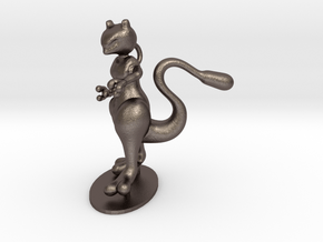 Mewtwo in Polished Bronzed Silver Steel