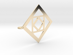 Simple Necklace in 14k Gold Plated Brass