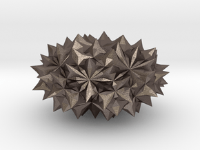 Conway Polyhedron {lmbA4} in Polished Bronzed Silver Steel