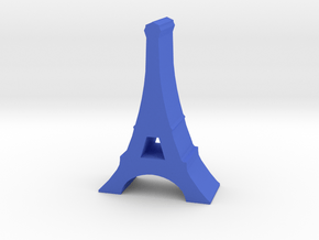 Game Piece, France Eiffel Tower in Blue Processed Versatile Plastic