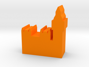 Game Piece, Uk Parliament and Big Ben in Orange Processed Versatile Plastic
