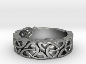 Celtic Ring Size 7.25 in Natural Silver