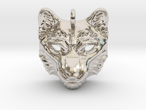 Snow Leopard Pendant in Platinum