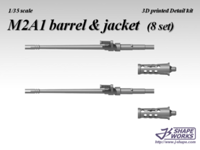 1/35 M2A1 Barrel & Jacket (8 set) in Tan Fine Detail Plastic