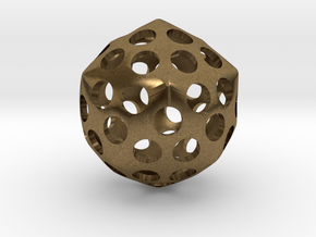 Deltoidal Hexacontahedron Roller in Natural Bronze