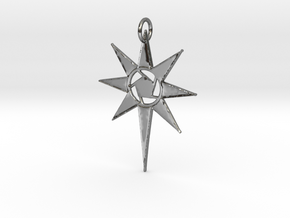 Thareon Pendant Beta in Fine Detail Polished Silver