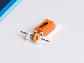 Long Can motor mount - Slot.it compatible in White Natural Versatile Plastic