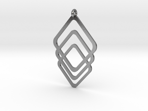 Rombs Pendant in Polished Silver