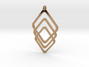 Rombs Pendant in Polished Brass