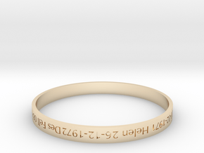Family Bangle - heritage piece in 14K Yellow Gold