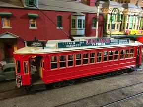 Auckland 1929 Tram - O Scale 1:43 (Part A) in Tan Fine Detail Plastic