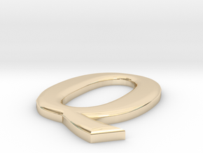 Q in 14K Yellow Gold