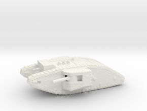 1/160 Mk.II Male tank in White Natural Versatile Plastic
