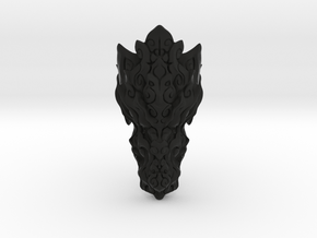 Dragon Ring - Size 10  in Black Natural Versatile Plastic