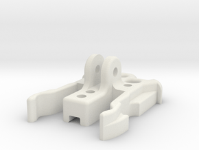 GimbalMount2Gopro SlideHolder in White Natural Versatile Plastic