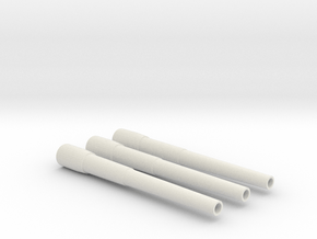 1/96 Iowa Class Barrel Set in White Natural Versatile Plastic