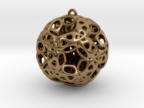 Chrismas ball in Natural Brass