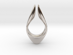 Ring -Drop- Harmony Collection in Rhodium Plated Brass