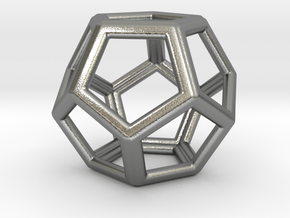 Dodecahedron LG in Natural Silver