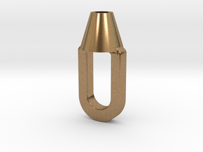 Wire Rope Terminal in Natural Brass