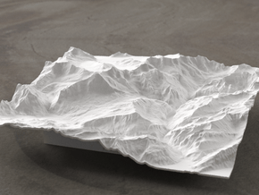 6''/15cm Oberland Peaks, Switzerland in White Natural Versatile Plastic