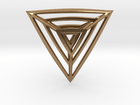 Triangulation Pendant in Natural Brass