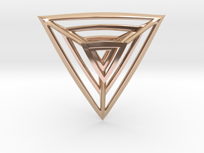 Triangulation Pendant in 14k Rose Gold