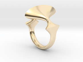 RIOT Rings: The Shark size 8 in 14k Gold Plated Brass