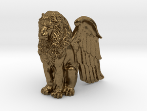 Winged Lion 25mm in Natural Bronze