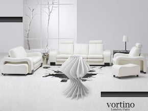 Vortex led lamp. in White Processed Versatile Plastic