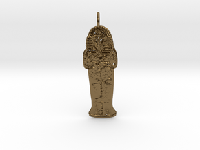 Sarcophagus1 Pendant in Polished Bronze