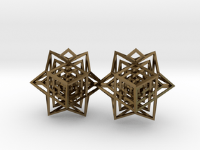 Hedra Cube in Polished Bronze