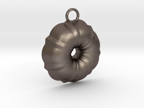 Bundt Cake Pan in Polished Bronzed Silver Steel