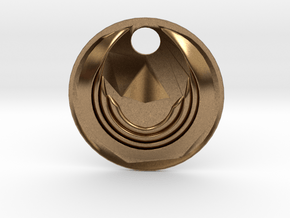 Winged Medallion 1 in Natural Brass