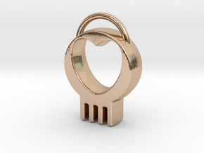 Void in 14k Rose Gold Plated Brass