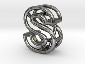 S in Polished Silver