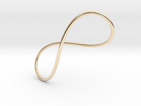 INFINITE Large in 14k Gold Plated Brass