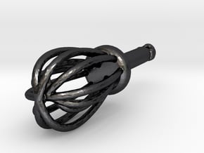 Whisk in Polished and Bronzed Black Steel